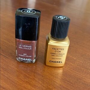 CHANEL Cosmic Violine & Gold Fiction Nail Colour Duo